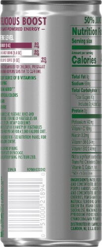 V8 + Energy® Black Cherry Juice Drink Perspective: back