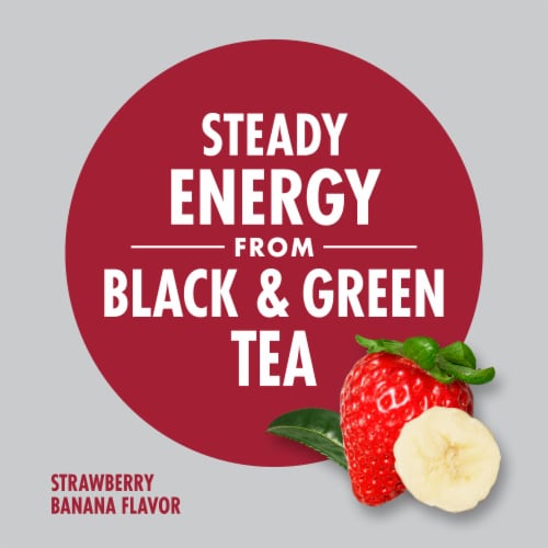 V8 Plus® Energy Strawberry Banana Plant-Based Energy Beverage Perspective: back