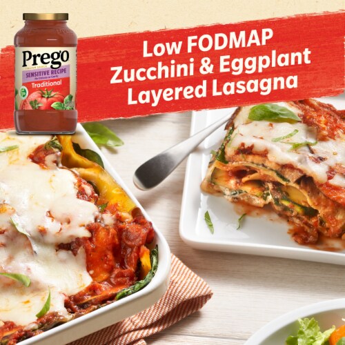 Prego Traditional Sensitive Recipe Low FODMAP Pasta Sauce Perspective: back