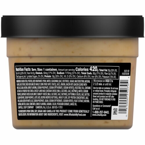Campbell's Chunky Maxx Beer Brat Loaded Potato Soup Perspective: back