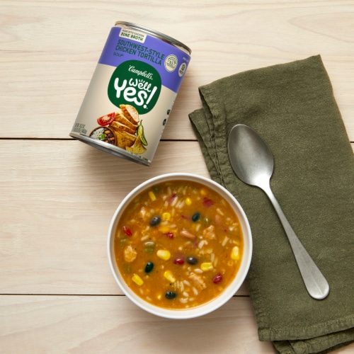 Campbell's Well Yes! Southwest Style Chicken Tortilla Soup Perspective: back