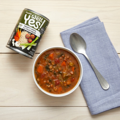 Campbell's® Well Yes!® Hearty Lentil with Vegetables Soup Perspective: back