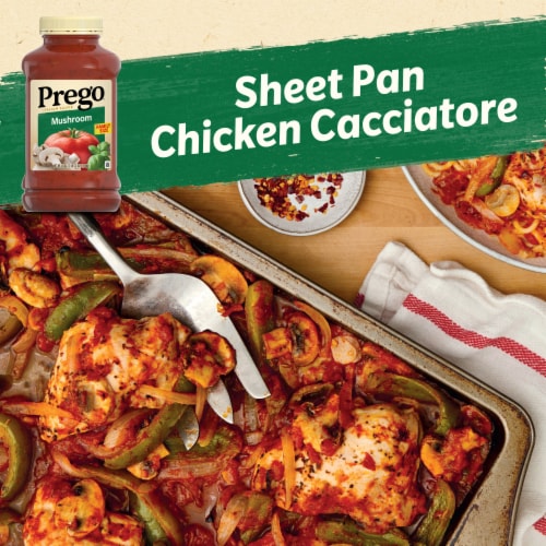 Prego® Mushroom Pasta Sauce Perspective: back