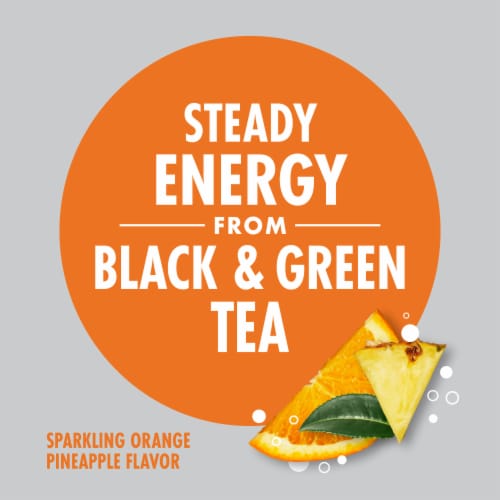 V8 SPARKLING +ENERGY Orange Pineapple Energy Drink Perspective: back