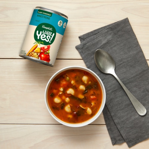 Campbell's Well Yes! Minestrone Soup Perspective: back