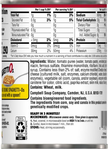 Campbell's® Retro Label Original SpaghettiOs Perspective: back