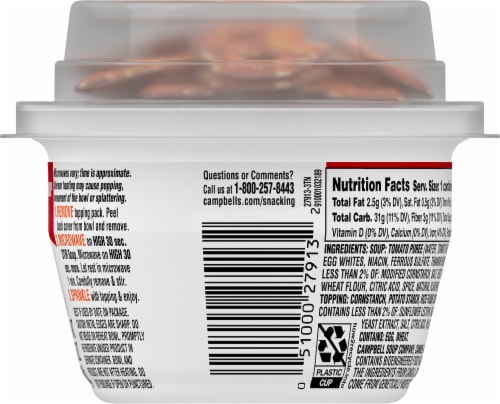 Campbell's® Tomato & Stars with Mini Pretzel Crisps Soup Perspective: back