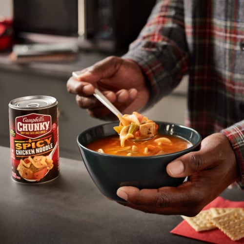 Campbell's® Chunky® Spicy Chicken Noodle Soup Perspective: back