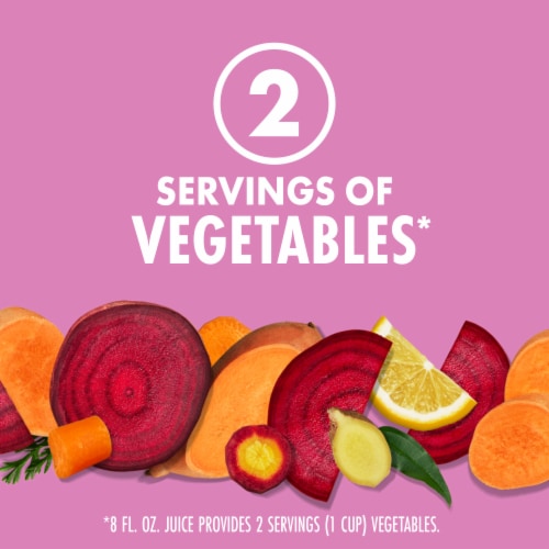 V8® Beet Ginger Lemon 100% Vegetable Juice Perspective: back