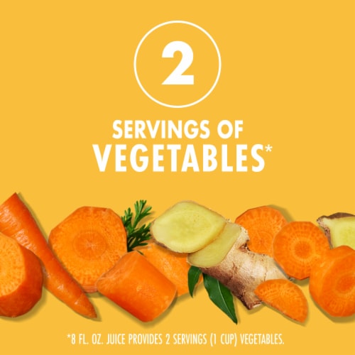 V8® Carrot Ginger 100% Vegetable Juice Perspective: back