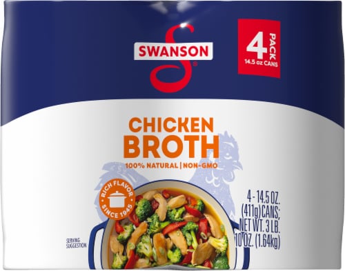 Swanson® 100% Natural Chicken Broth Perspective: back