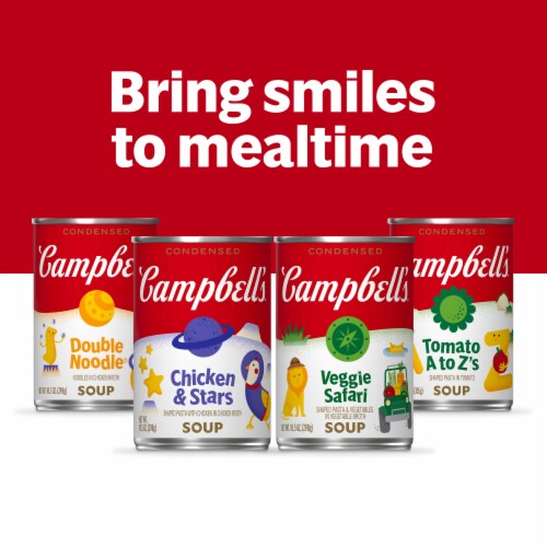 Campbell's® Condensed Kids Chicken and Stars Soup Cans Perspective: back