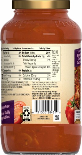 Prego® Cremini Pomodoro with Roasted Garlic Italian Sauce Perspective: back