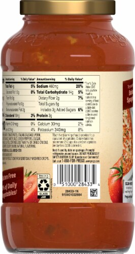 Prego® Sweet Sausage & Roasted Peppers Meat Sauce Perspective: back