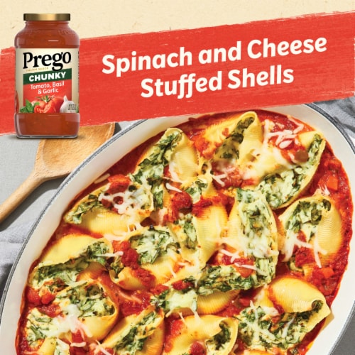 Prego® Tomato Basil & Garlic Chunky Italian Sauce Perspective: back