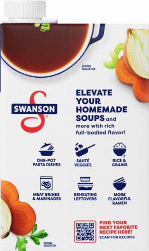 Swanson® 100% Natural Beef Stock Perspective: back