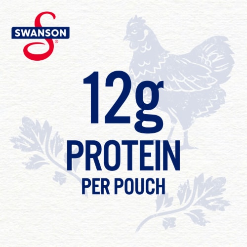 Swanson® Original White Chunk Fully Cooked Chicken Pouch Perspective: back