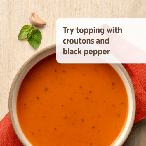 Campbell's Homestyle Healthy Request Harvest Tomato Soup With Basil Perspective: back