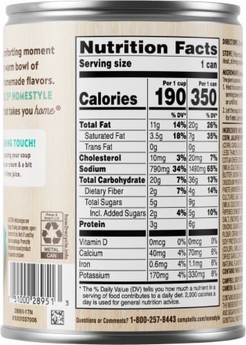 Campbell's® Homestyle™ Mexican-Style Street Corn Soup Perspective: back