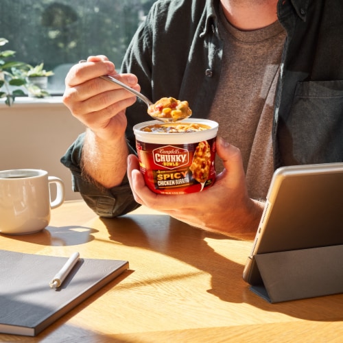 Campbell's® Chunky® Soup Spicy Chicken and Sausage Gumbo Perspective: back
