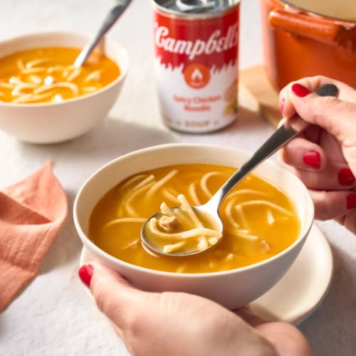 Campbell'S Condensed Spicy Chicken Noodle Soup Perspective: back