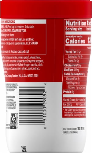 Campbell’s® Spicy Tomato Sipping Soup Microwavable Cup