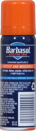 Barbasol Sensitive Skin Thick & Rich Shaving Cream Perspective: back