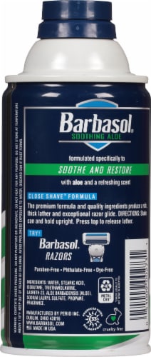 Barbasol Soothing Aloe Shaving Cream Perspective: back