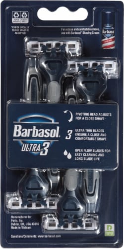 Barbasol Ultra 3 Men's Disposable Razors Perspective: back