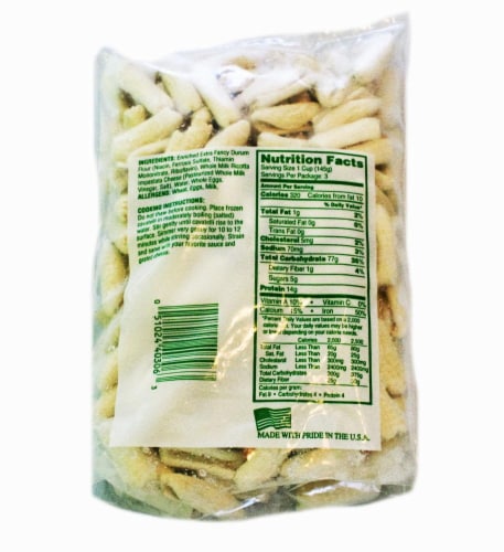 John's Pasta Cheese Cavatelli Perspective: back