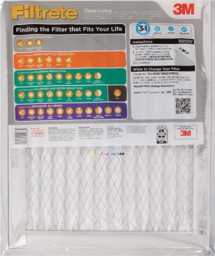 Filtrete™ Clean Living Dust Reduction Filter Perspective: back