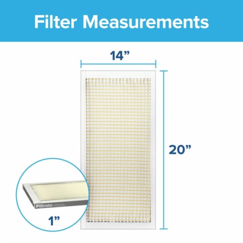 Filtrete™ Basic Dust and Lint Furnace AC Air Filter 300 MPR Perspective: back