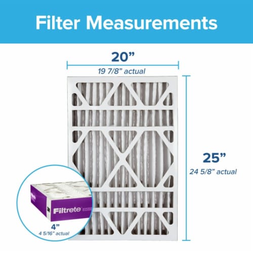 Filtrete™ Ultra Allergen Reduction Deep Pleat Furnace AC Air Filter 1500 MPR Perspective: back