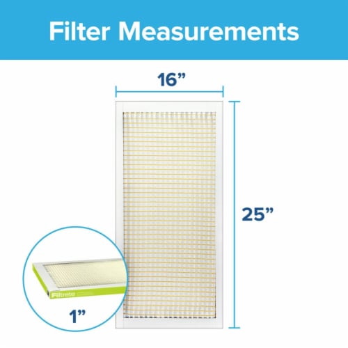 Filtrete™ Pollen Furnace AC Air Filter 600 MPR Perspective: back