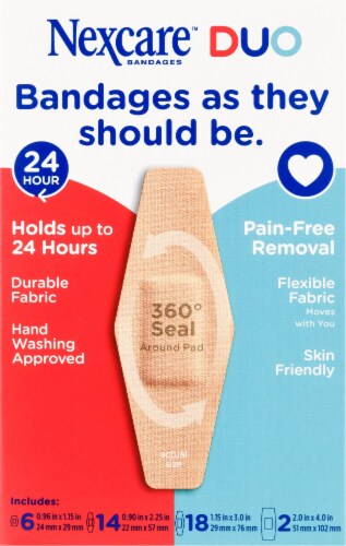 Nexcare™ DUO Assorted Bandages Perspective: back