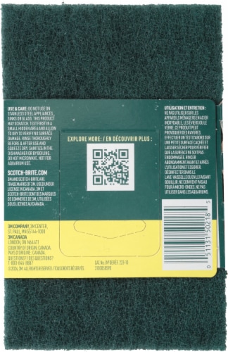 Scotch-Brite® Heavy Duty Scour Pads Perspective: back