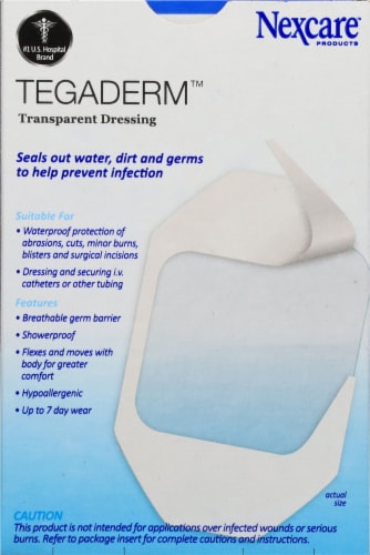 Nexcare™ Tegaderm™ Waterproof Transparent Dressing Perspective: back