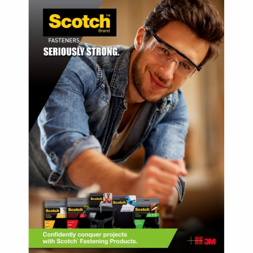 Scotch™ All-Weather Clear Industrial Strength Fastener Perspective: back