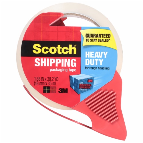 Scotch® Heavy Duty Shipping Packing Tape & Dispenser Perspective: back
