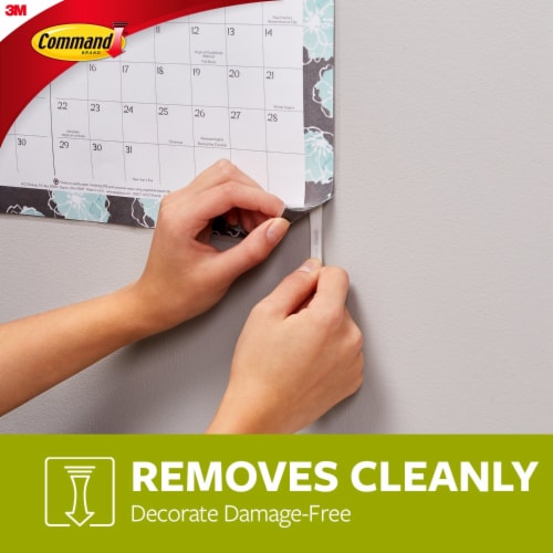 Command™ Damage-Free Hanging Small Poster Strips - White Perspective: back