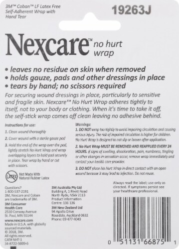 Nexcare™ No Hurt Wrap Perspective: back