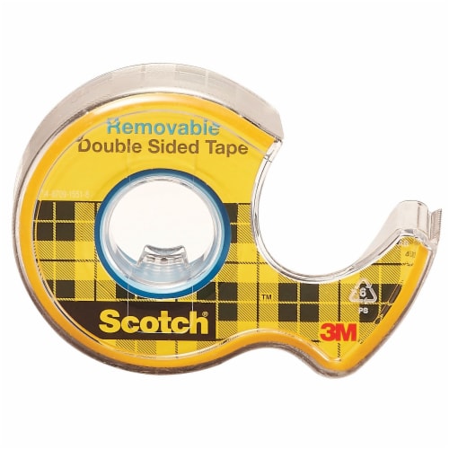  Scotch Double Sided Tape, 0.5 in. x 250 in., 6