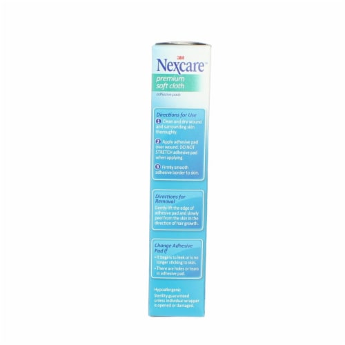 3M Adhesive Gauze Pad Hypoallergenic 2-3/8 x4  3-Ply 5/PK H3564 Perspective: back