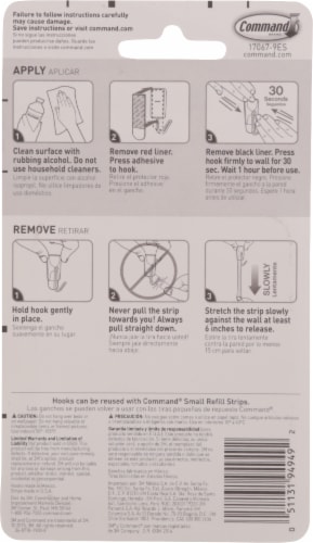 Command® Small Wire Hooks Perspective: back