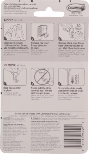 Command® Small Wire Hooks Multi-Pack Perspective: back