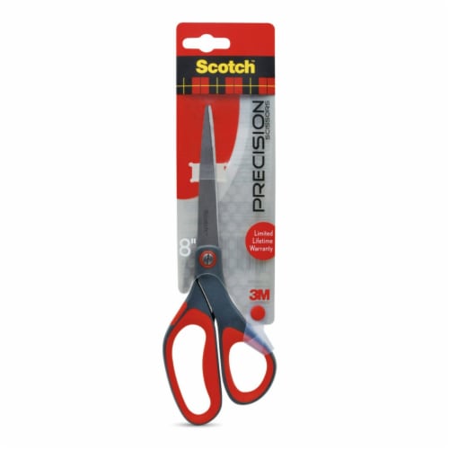Scotch™ Precision Scissors - Gray / Red Perspective: back