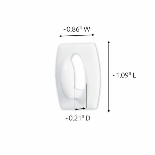 Command Small Refill Adhesive Strips for Wall Hooks, White, Damage