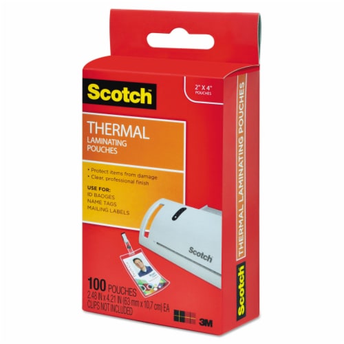 Scotch™ POUCH,THERML,BDGE,100,CLR TP5852-100 Perspective: back