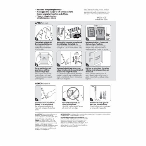Command™ Large Bath Picture Hanging Strips Perspective: back