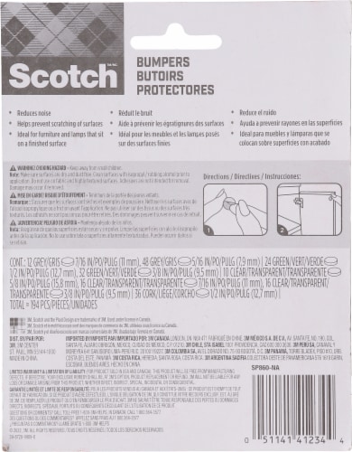 3M Scotch™ Multi Surface Bumpers Perspective: back